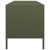 vidaXL TV Cabinet Olive Green Cold-rolled Steel Adjustable Feet