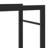 vidaXL Firewood Rack Matt Black 19.7"x11"x22" Steel