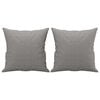 vidaXL 2-Seater Sofa with Pillows&Cushions Light Gray 55.1" Fabric