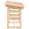 vidaXL Firewood Rack 42.5x25.4x30.7" Solid Wood Pine