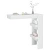 vidaXL Wall Bar Table White Engineered wood Standard Bar Table