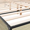 vidaXL Bed Frame Sonoma oak Engineered wood, metal, plywood Full