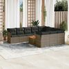 vidaXL Garden Sofa Set Gray