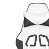 vidaXL Gaming Chair White and Black Faux leather, metal, plywood