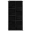 vidaXL Bookcase Black Oak 50 x 25 x 102 cm