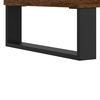 vidaXL Coffee Table Smoked Oak Engineered Wood, Metal Medium Storage