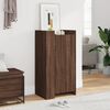 vidaXL Shoe Cabinet Brown Oak Engineered Wood 20.5 x 14.8 x 39.4 in