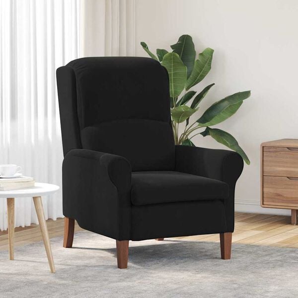 vidaXL armchair Black 76 x 94 x 102 cm Velvet