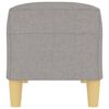 vidaXL Bench Light grey 100% polyester, plywood, foam Medium Bench