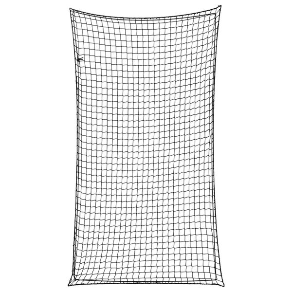 vidaXL Trailer Net with Elastic Rope Black 14.8x8.2' PP