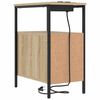 vidaXL Bedside Cabinet with Drawer Sonoma Oak 11.81 x 18.90 x 24.02 in