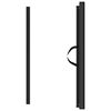 vidaXL Retractable Pet Gate Black 32.5"x49.2"