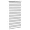 vidaXL Zebra Blind Light grey 100% polyester 27.6x59.1 in