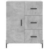 vidaXL Highboard Concrete Gray Engineered Wood, Iron Tall Highboard