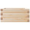 vidaXL Garden Planter Brown Solid Pine Wood 19.7 x 19.7 in Durable