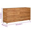 vidaXL Raised Bed Natural wood Recycled teak wood and steel