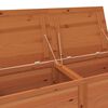 vidaXL Cushion Box Brown Solid Fir Wood Medium Cushion Box Rectangular