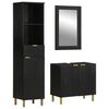 vidaXL Bathroom Furniture Set Black