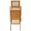 vidaXL Deck Chair Natural wood Solid acacia wood Standard Foldable