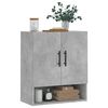 vidaXL Wall Cabinet Concrete grey Engineered wood Medium Storage