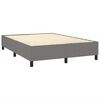 vidaXL Box Spring Bed with Mattress Dark Grey