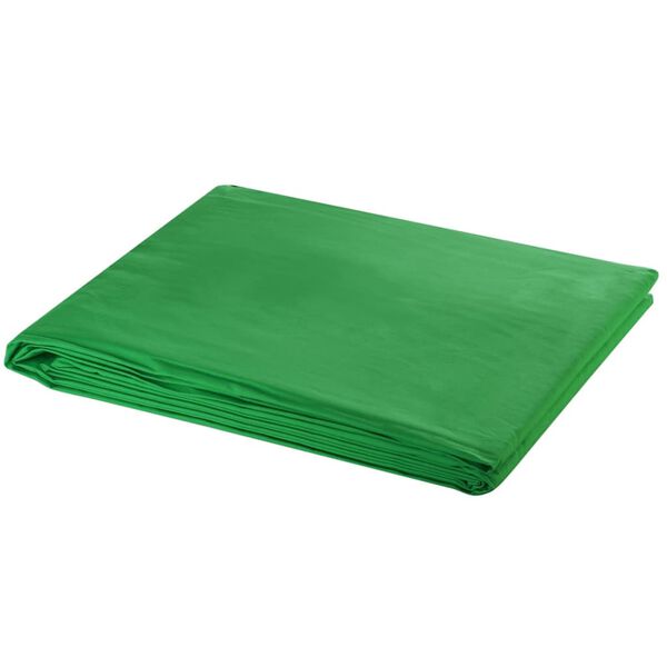 vidaXL Backdrop Cotton without Stand Green 16 x 10 feet Chroma Key