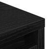 vidaXL Shoe Cabinet Black Oak Engineered wood Medium Shoe Cabinet