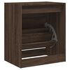 vidaXL Shoe Cabinet Brown Oak Engineered Wood Compact Shoe Cabinet