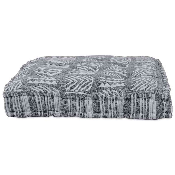 vidaXL Sofa Cushion Grey Print 47.24 x 31.50 x 4.72 in Fabric