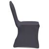 vidaXL Chair Cover Set of 6 Anthracite 90% Polyester, 10% Spandex