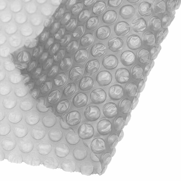 vidaXL Pool Cover Grey Thick PE film with air chambers Large Lightweight