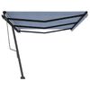 vidaXL Retractable Awning Blue and White