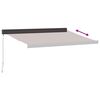 vidaXL Retractable Awning Brown, Anthracite