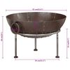 vidaXL Fire Pit 21.7x21.7x15.0" Iron
