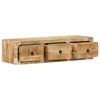 vidaXL Wall-mounted TV Cabinet Rough Mango Solid rough mango wood Medium