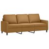 vidaXL Sofa Set Brown Velvet (100% polyester), metal, textilene, plywood