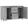 vidaXL Sideboard Gray Sonoma Engineered wood, iron 40.9x13.8x27.6 in