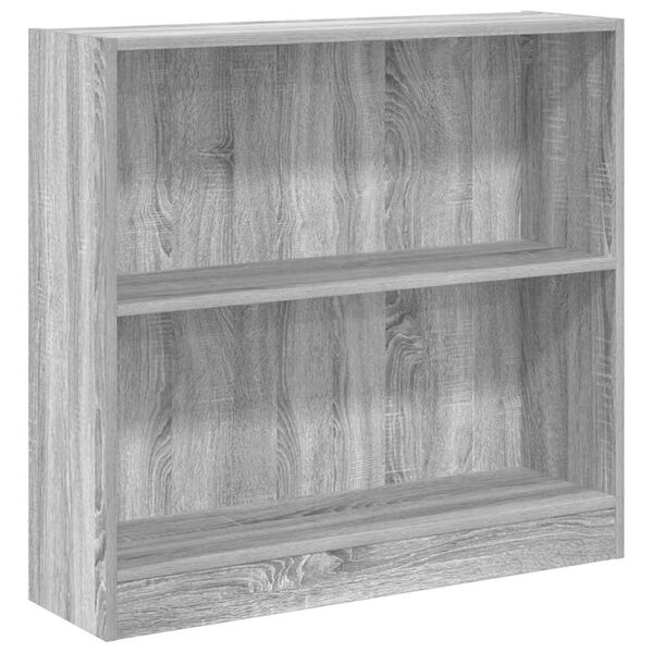 vidaXL Bookcase Grey Sonoma Engineered wood Medium Bookcase