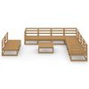 vidaXL Garden Lounge Set Honey Brown Solid Pine Wood Modular
