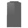 vidaXL TV Cabinet High gloss grey Engineered wood Standard Modular