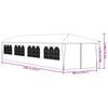 vidaXL Garden Marquee 118.1"x472.4" White