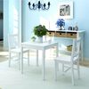 vidaXL Dining Table And Chair White Pinewood Small Durable