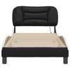 vidaXL Bed Frame Black and white