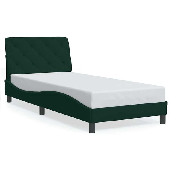 vidaXL Bed Frame Dark Green
