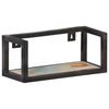 vidaXL Wall Shelf Set of 2 Mixed color with Black