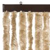 vidaXL Fly Curtain Beige 39.4x90.6" Chenille