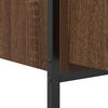 vidaXL Bathroom Basin Cabinet Brown Oak Engineered wood, steel Medium