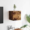 vidaXL Wall Mounted TV Cabinet Smoked oak Engineered wood Medium