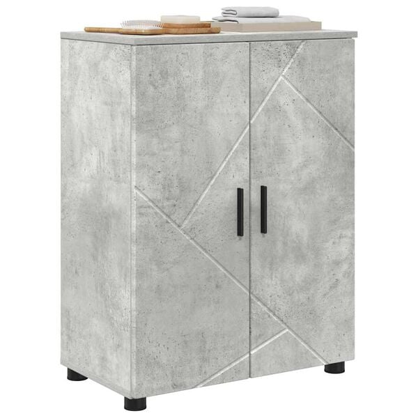 vidaXL Bathroom Cabinet Concrete Grey 23.62 x 13.78 x 31.50 in