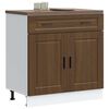 vidaXL Kitchen Base Cabinet Brown oak Engineered wood Kitchen Base Cabinet